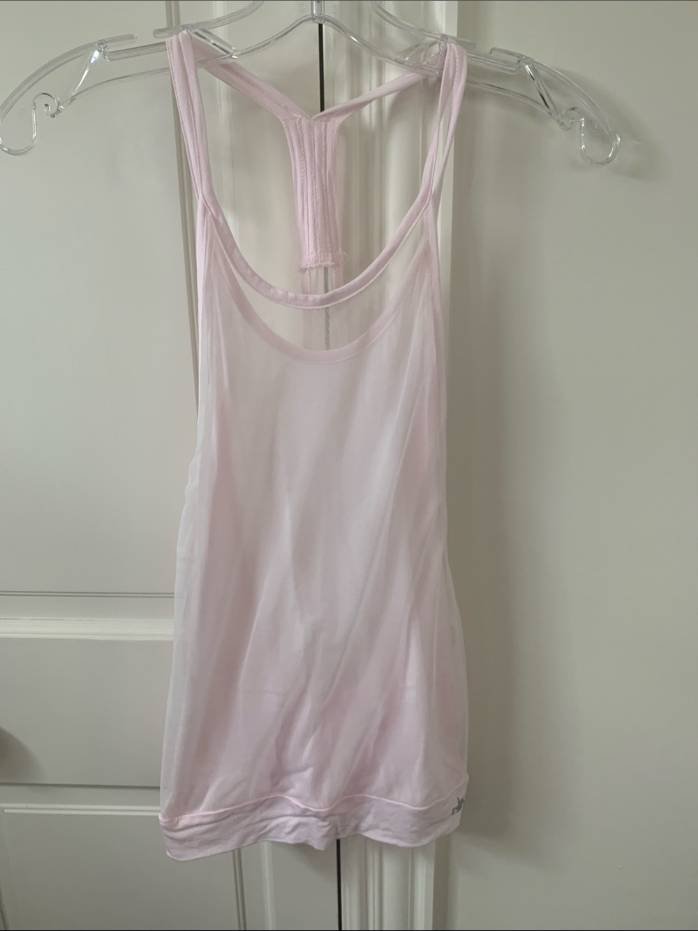 ALO Yoga Light Pink Racerback Tank Top